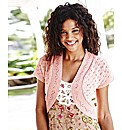 Knitted Short Sleeve Shrug Cardigan