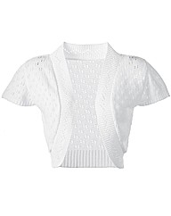Knitted Short Sleeve Shrug Cardigan