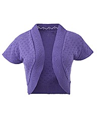 Knitted Short Sleeve Shrug Cardigan