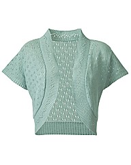 Knitted Short Sleeve Shrug Cardigan