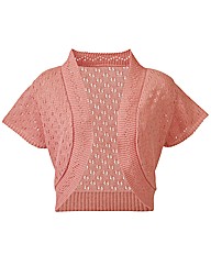 Knitted Short Sleeve Shrug Cardigan