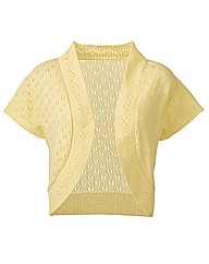Knitted Short Sleeve Shrug Cardigan