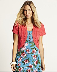 Knitted Short Sleeve Shrug Cardigan