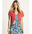 Knitted Short Sleeve Shrug Cardigan