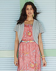 Knitted Short Sleeve Shrug Cardigan