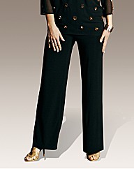Wide Leg Jersey Trousers Length 29in