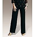 Wide Leg Jersey Trousers Length 29in