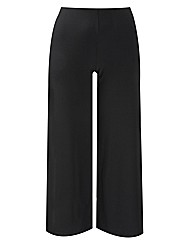 Wide Leg Jersey Trousers Length 31in