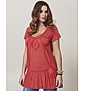 Frock & Frill Lace Trim Jersey Top