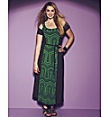 Anna Scholz Print Panel Maxi Dress