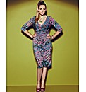 Anna Scholz Print Ruched Dress