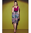 Anna Scholz Cowl Colour Block Dress