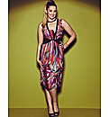 Anna Scholz Print V Neck Dress
