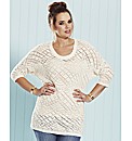 And Abigail Lace Look Knitted Sweater
