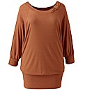 Jeffrey & Paula Knot Neck Jersey Top