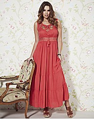 Frock and Frill Embellished Maxi Dress