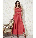 Frock and Frill Embellished Maxi Dress