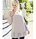 Changes Boutique Sequin Trim Blouse