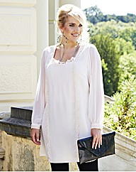 Changes Boutique Lace Trim Tunic