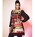 Grazia Geometric and Floral Print Tunic