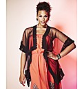 Grazia Mesh Lace Trim Cover Up
