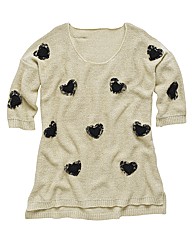 Angel Ribbons Amelie Heart Trim Jumper