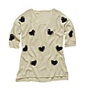 Angel Ribbons Amelie Heart Trim Jumper