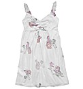 Angel Ribbons X Stitch Print Dress