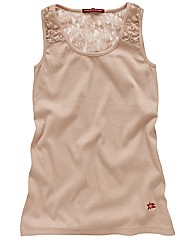 Spirit and Sands Lace Trim Vest