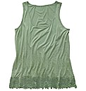 Angel Ribbons Bead Trim Vest Top