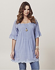 Frock and Frill Lace Trim Tunic