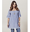 Frock and Frill Lace Trim Tunic