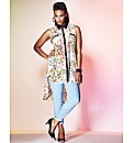 Grazia Sleeveless Floral Print Blouse
