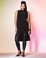 Grazia Sleeveless Floral Print Blouse