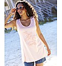 Angel Ribbons Cornelli & Sequin Trim Top