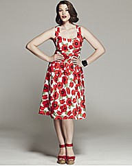 Bespoke Penelope Poppy Print Dress