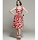 Bespoke Penelope Poppy Print Dress