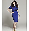 Bespoke Margot Contrast Pencil Dress