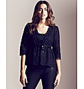 Project D Embroidered Cover Up Shrug