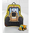 JCB Shaped Backpack and Pull Back Toy