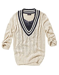 Joe Browns Dropped V Cricket Jumper