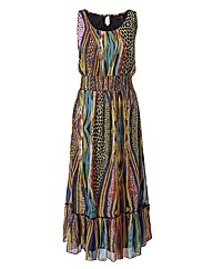Joe Browns Printed Tiered Maxi Dress
