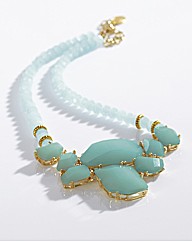 Sabella Resin Stone Beaded Necklace