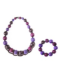 Fresh Cargo Necklace and Bracelet Set