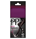Pretty Polly 60 Denier Opaque Tights Pk2