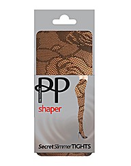 Pretty Polly Lace Bodyshaper Tights Pk2