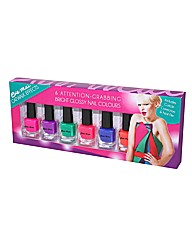 Nail Varnish Pack of 6 Gloss Brights