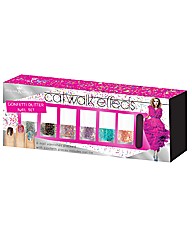 6 Piece Confetti Effect Nail Set