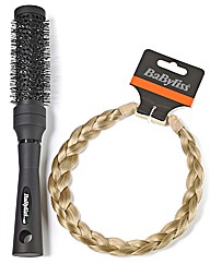 Babyliss Blonde Braided Headband & Brush