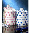 Personalised Polka Dots Storage Pots